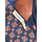 Blu Pepper  Medium Sheer Boho Patterned With Criss Cross Back Blouse Photo 7