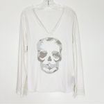 Zadig & Voltaire  Tunisen Skull Camo Gems Lightweight White Tee Size Medium Photo 1