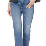 J Crew Mercantile Raw Hem Boyfriend Cropped Jeans Blue Size 29 Photo 0