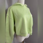 ZARA women’s light green cropped sweatshirt size small Photo 3