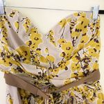 New Watters Yellow Floral Strapless Bridesmaids Dress Style 1341 Women's Size 10 Photo 2