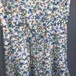 Daytrip Blue & Yellow Floral Adjustable Spaghetti Strap Short Romper Large NWT Photo 5