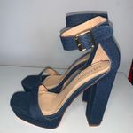Liliana  Denim Open Toe Heels Women’s Size 10 Photo 7