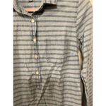 J.Crew Everyday Chambray Button Down Popover Striped Shirt, sz 2 Photo 2