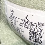 Jordan Air 4 Retro Women's Size 9 White/Oil Green-Dark Ash AQ9129-103 Low Top Photo 6