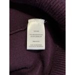 DKNY Jens Purple V Neck Sweater Long Sleeve Size Large Ribbed Hem Flowy Photo 5