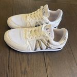 Armani Exchange White Women Tennis Shoes size 6M suede Fabric Logo Photo 1