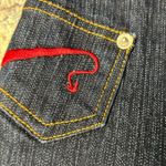 Goddess trend size 30x36 dark wash faded denim maxi skirt Photo 2