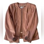 Vintage Bradley Bayou Pink Leather Moto Jacket • Genuine Leather • Women’s S Photo 2
