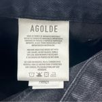 AGOLDE  Parker Short Black‎ Denim Jean Cut Off Womens Size 32 Exposed Pockets NEW Photo 2