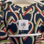 CAbi Women’s Medium Hola Amour Interlocking Hearts Button Sleeveless Shirtdress #5370 Photo 7