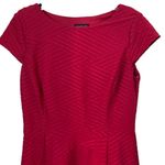 Enfocus Studio EN FOCUS STUDIO Red Texture Mini Dress Size 12 Photo 1