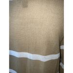 Tommy Bahama Knit Top XL Extra Large Beige Striped Long Sleeve Swim cover up Photo 5
