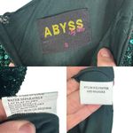 Abyss By Abby Boston Gown Green Sequins Off Shoulder Long Train Pageant Small S Photo 4