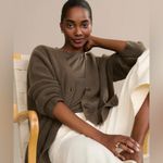 Jenni Kayne  Cashmere Cocoon Cardigan in Olive, Size Small Photo 2