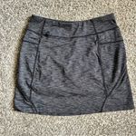 Athleta  Marled Grey Excursion Skirt Skort Athletic Golf Hiking Tennis Small Photo 1