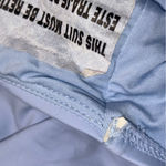 Antonio Melani NEW  High Waist Bow Tie Thistle Blue Bikini Bottoms size Small Photo 5