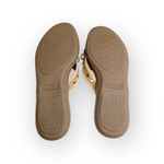 Coach Deadstock: new  ❃ Kelby Flower Hardware Thong Sandal ❃ Latte Leather ❃ 8.5 Photo 11