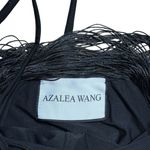 Azalea Wang Black Fringe Halter Mini Dress US M Size M Photo 7