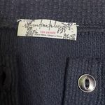 Free People thermal one piece thong style bodysuit black buttons size small Photo 3