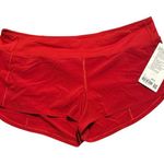 Lululemon  shorts Red Speed Up 2.5 NEW size 12 lined running Photo 2