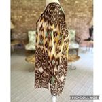 Club Z Animal Print Brown Multi Sequin Swim Beach Coverup L Tan Size L Photo 8