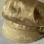 Coach : Kristin Signature Gold Patterned Cap- M/L Photo 15