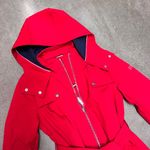 Tommy Hilfiger  women's trench coach size xs Red Photo 2