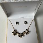 Necklace & Stud Earrings Set NWT Black Photo 0