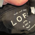 Loft Black Velveteen Curvy Skinny Jeans Womens 27 Velvet Fall High Rise Pants Photo 6