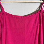 Oh My Gauze! Cold Shoulder Maxi Dress Women's 1X Pink Slit Beach Coastal Travel Photo 13