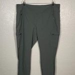 Athleta Women Plus Size 26 Gray Headlands Hybrid Cargo II Tight Pockets Travel Photo 0