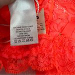 We Are HAH Chi Bralette Fried Salmon Pink Floral Lace Sheer Adjustable XS NEW Photo 11