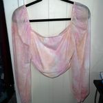 Blue Blush Long Sleeve Top Photo 1
