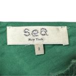 Sea NY Vesna Embroidered Cotton Linen Slip Midi Dress Green Size 2 Photo 8