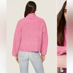 Roam Pink Cannes Mock Neck Chunky Sweater Large Comfy Barbie Barbiecore Spring Photo 5