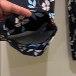 Ted Baker Navy Floral Butter Fly Print Ruffle High Waist Tapered Leg Pant Size 4 Photo 14