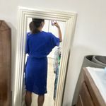 La Perla   abito incrociato bath-suit cover royal blue silk wrapped pareo/IT38 Photo 3