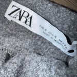 ZARA  Grey Wool Blend Mock Turtleneck Long Sleeve Women’s Blouse Top Size Small Photo 11