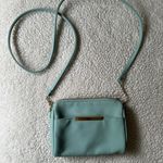 Safe Keeper Teal Gold Purse Crossbody Blue Photo 0