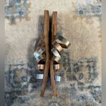 Ancient Greek Sandals Pink/Silver Metallic Slide Sandals Size 38/7.5 Silver Photo 3