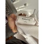 Aritzia Babaton White cross back tank top size small Photo 2