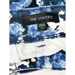 The Limited  Women’s Floral Print Flat Front Chino Shorts Blue White Size 14‎ Photo 1