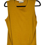Bryn Walker  Yellow Tank Top Womens L Lagenlook Classic Closet Staple Minimalist Photo 0