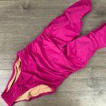 J.Crew Magenta Orchid Ruffle One Piece Swimsuit Sz.4 NWT Photo 3
