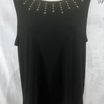 Kasper  black silver and gold studded top size XL Photo 0