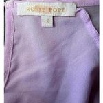 NWOT Rosie Pope Maternity Purple Ruffle Sleeve Layered Blouse, Small Photo 3