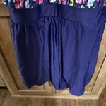 Floral Print Tankini Swimsuit Dress Plus Size Swimdress Bathing‎ Suit Blue Photo 5