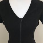 AQUA  Black Faux Suede Dress sz S Photo 1