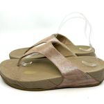 FitFlop  Metallic Pink Thong Sandals Women's 10 US Photo 1